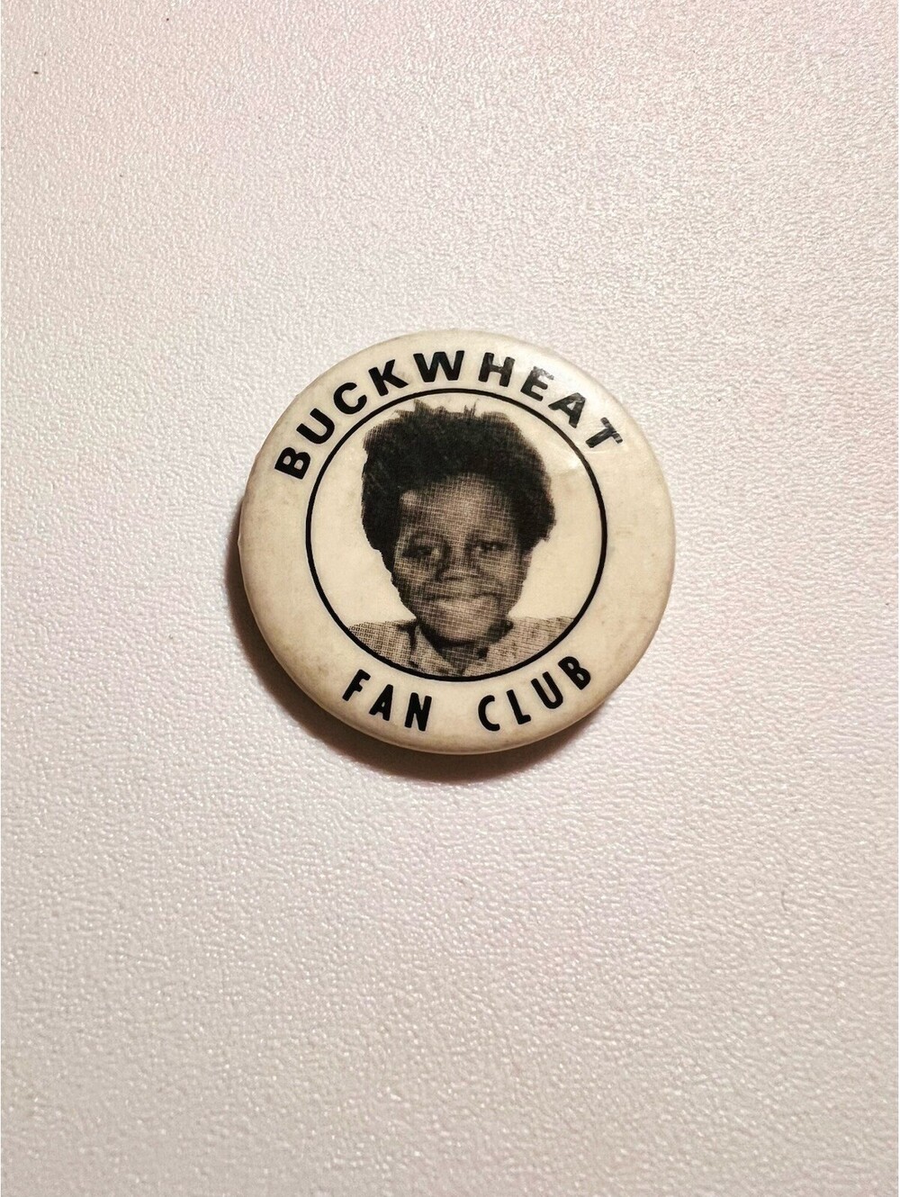 Rare Vintage Buckwheat Fan Club 1 1/2" Pin Pinback Button Little Rascals